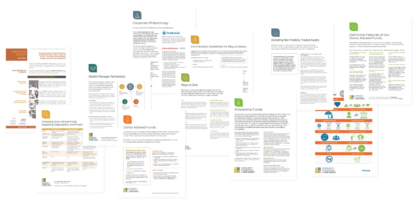 CFNJ Fact Sheets